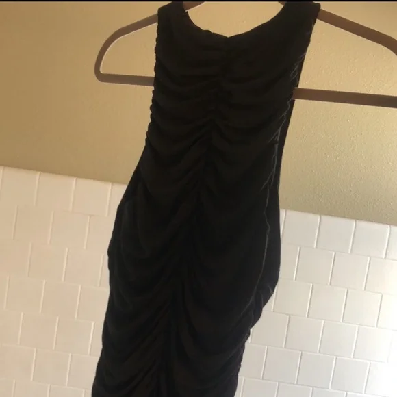 ABERCROMBIE Black Ruched Dress NWT - Picture 8 of 13